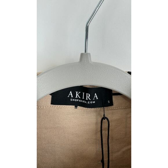 Akira Society Button Up Shirt And Drawstring Pants Women Small Artsy Linen Blend - Picture 7 of 16